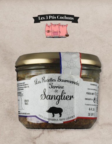 Terrine de Sanglier - 180gr - Les 3 ptis cochons